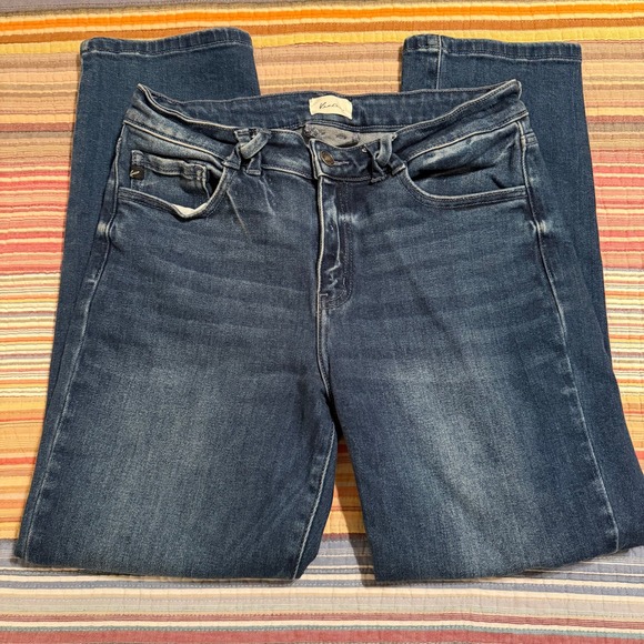 KanCan Womens Mid Rise Delores Jeans Dark Wash Stretch Size 9 28 KC2567D - Picture 3 of 8